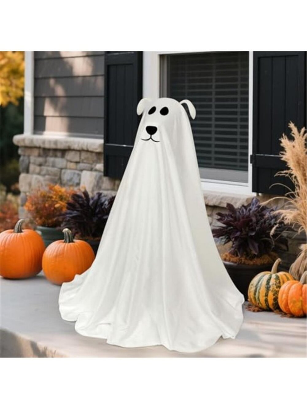 Halloween Decorations, 2.5FT Light Up Halloween Ghost Dog with Remote